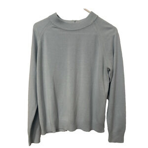Debbie Morgan Women's‎ XL Light Blue Fitted Pull Over Sweater Preppy Academia